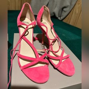 Francis Valentine hot pink heels
